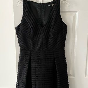 Ivanka Trump black dress like lace, with pockets